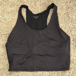 Athleta Black Sports Bra Medium Support Moisture-Wicking